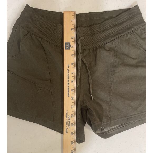 The North Face Shorts Women’s Sz M Green Aphrodite Motion Hiking Jogging Active - Picture 7 of 8